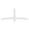 Ekena Millwork Bellingham Architectural Grade PVC Gable Bracket, 96"W x 40"H x 2"D x 6"F, 10/12 Pitch GBP096X40X0206BEL00 - alternate 4